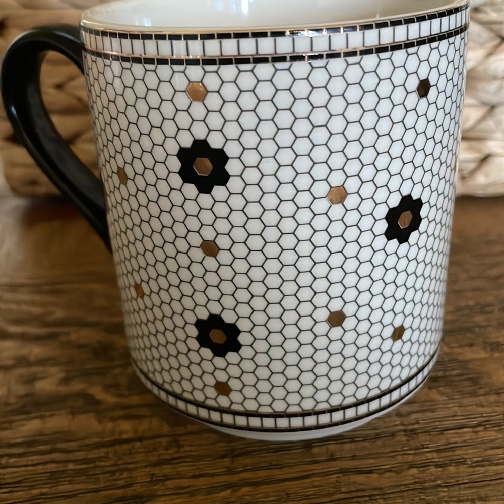 Anthropologie letter F mug. Beautiful! Tiled design. - Picture 2 of 4